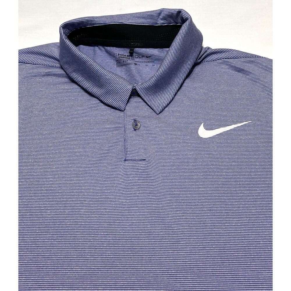 Nike Mobility Control Stripe Polo Golf Shirt Mens Size XL AH9151-512 Casual
